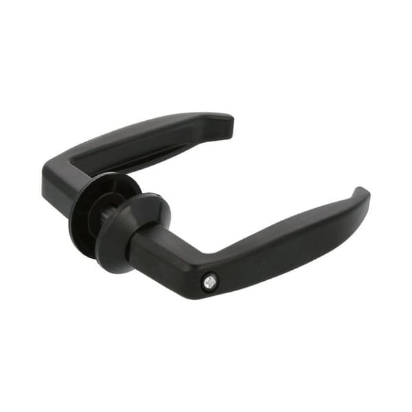 AMIG 21327 | Dörrhandtag i aluminium 2115 | 105 x 40 mm | Aluminium | Svart