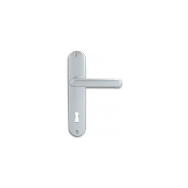 Set med låspinnar i silver i aluminium på 165 mm plåt