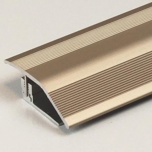 Höjdskillnad | laminat tröskel bar | höjd 7 - 17 mm | Flex anodiserad aluminium | Färg: ljus brons | Längd:900mm | Bredd: 39mm