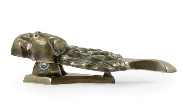 Amerikansk cocker spaniel - dørhammer i form af et hundehoved, dørhammer i messing, retro dørdekoration af Art-Dog