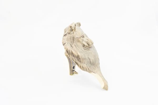 Sheltie - dörrknackare i form av ett hundhuvud, dörrknackare i mässing, retro dörrdekoration av Art-Dog