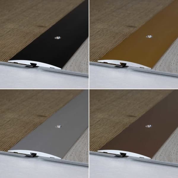 Aluminium anodiserad tröskel L 50 mm H 4 mm Lång 1000 mm Självhäftande