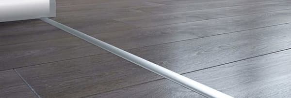 Klistret tröskelbar - CQFD - 2183-1093 - Rostfritt stål - 30/93 cm - Grå