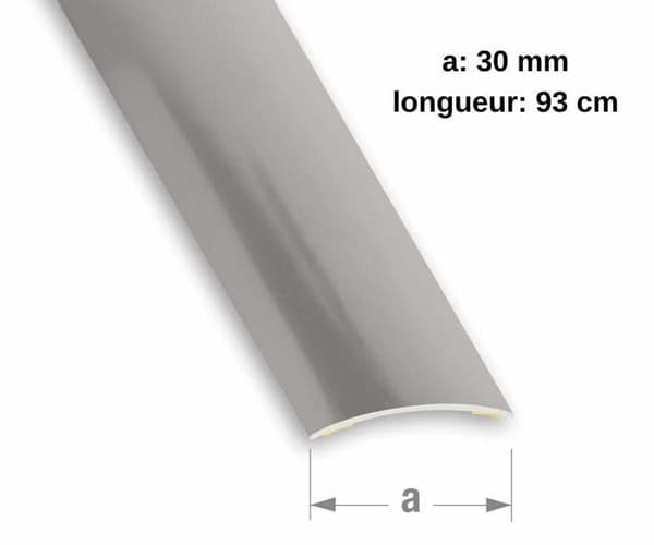 Klistret tröskelbar - CQFD - 2183-1093 - Rostfritt stål - 30/93 cm - Grå