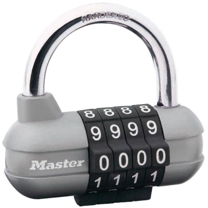 MASTER LOCK Programmerbar kombination hänglås 64mm - För sport skåp, skåp skåp