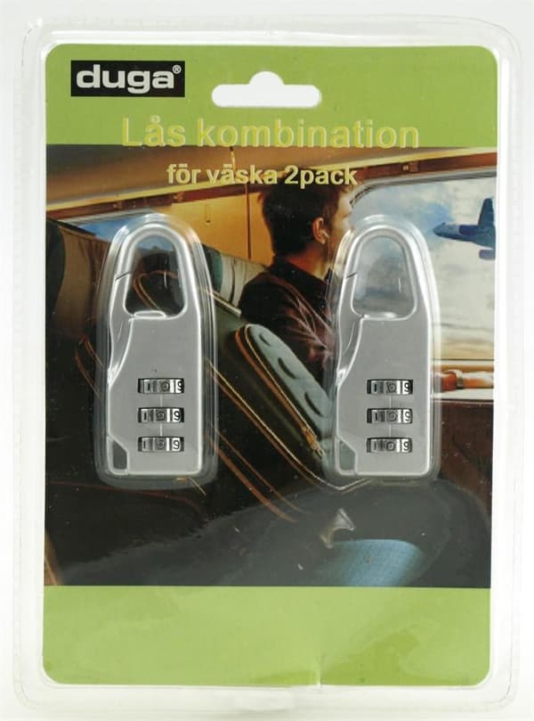 2-Pak - Mini Kodelås - Lås til kufferten