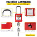 Miniatyrbild 5 av 9: 58st lockout tagout kit, flera låsningar, höghållfasta lås, 6 hål hasp, perfekt för flera uppgifter