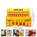 Miniatyrbild 9 av 9: 58st lockout tagout kit, flera låsningar, höghållfasta lås, 6 hål hasp, perfekt för flera uppgifter