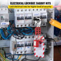 Miniatyrbild 2 av 9: 58st lockout tagout kit, flera låsningar, höghållfasta lås, 6 hål hasp, perfekt för flera uppgifter