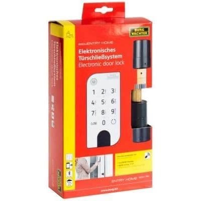 Burg -wächter Dry -Winger Home 5001 Elektronisk cylinder med Pincode Entry Tangentboard -6 användare
