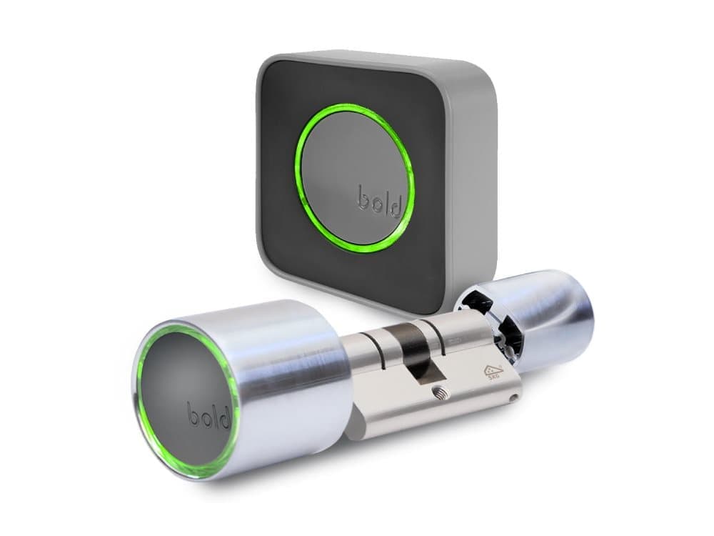 Bold - Smart Door Lock Cylinder Bundle - Elektriskt dörrlås - Bold Smart Door Lock SX-33 och Bold Connect (WiFi)