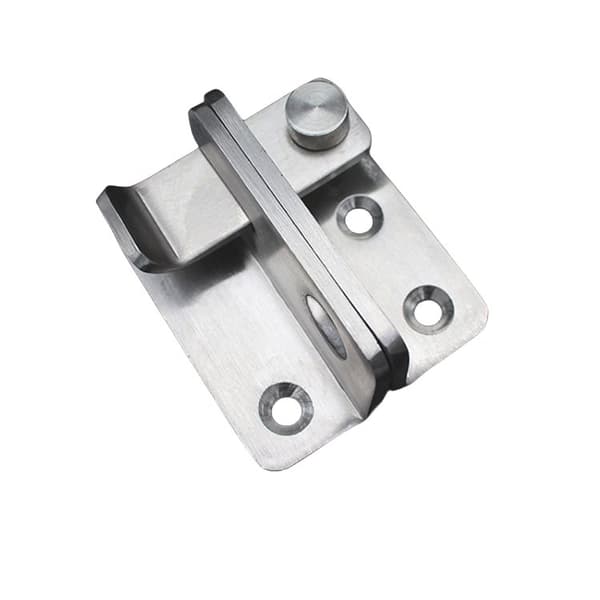 INF Ruostumattomasta teräksestä valmistettu portin salpapultti Oven turvalukko riippulukon reiällä Right door lock