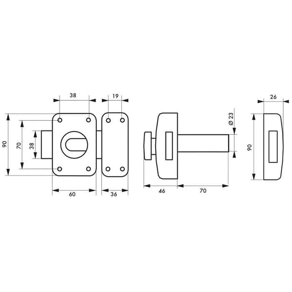 Lås - pipa - cylinder - Tredje lås