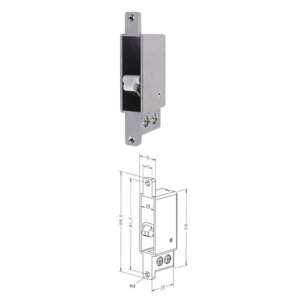 Assa Abloy 875-10-------00 - Kontakt för deadbolt 875 - 4 Meter - Utan frontplatta - efffeff