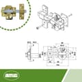 Miniatyrbild 3 av 5: Lås - pipa - cylinder - lås Amig - 23370