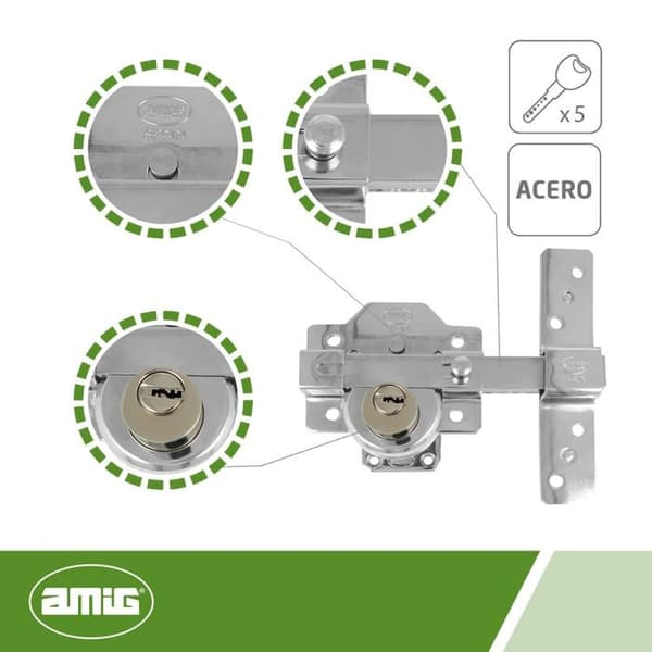 Lås - pipa - cylinder - lås Amig - 23120