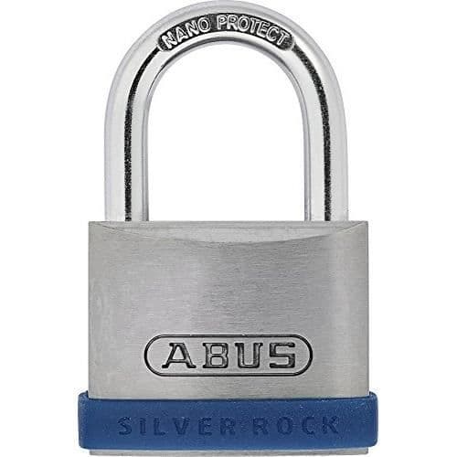 ABUS ROCK 5 högmotståndshänglås 40mm - Silver - För grind och verktygslåda - 2 nycklar ingår
