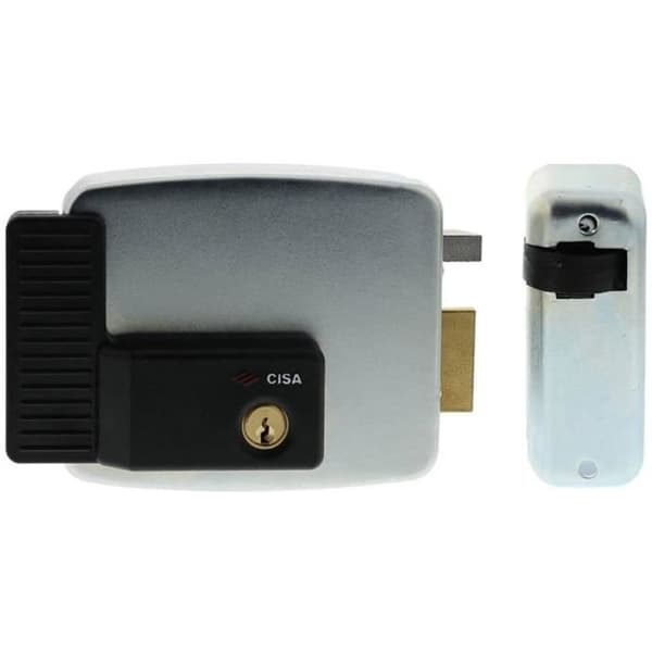 Elektriskt lås - 12 V - Galvaniserad - Cisa silver 11721501 12V