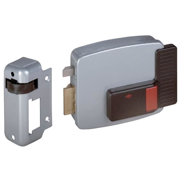 Elektro-lås med vänsterknapp, tryckknapp med tapp, 45-50 mm, axel 60 mm - CISA - 11630 60 4