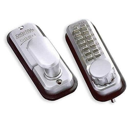 ERA Digital Mekaniskt Dörrlås med Fäste - Satin - 3003-35-1