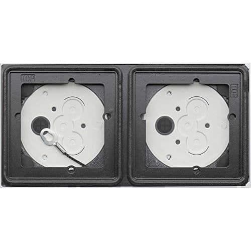 Gira Ap 2 Modules White Housing - Utanpåliggande montering