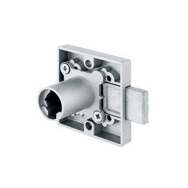 Serrur med enkelpunkt Uno 42x38mm förnicklad låda - OJMAR - 785716.221NI