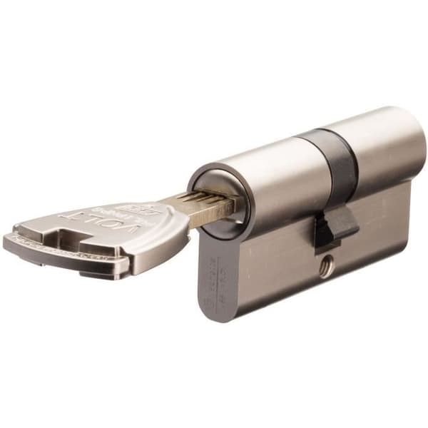 Vachette VOLT urkopplingsbar låscylinder 30x40 mm för entrédörr, 6 stift, 4 okopierbara nycklar