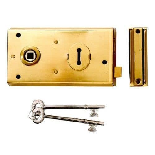Yale Locks P401 Visi Palaster-lås, svart, 138 x 76 mm...