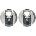 Miniatyrbild 1 av 5: Set med 2 skivhängslås - MASTER LOCK - M40EURT - Rostfritt stål - 70 mm