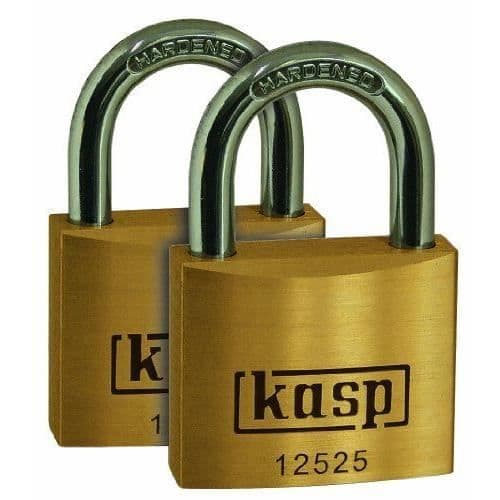 Kasp K12525D2 Premium mässingshänglås 25mm