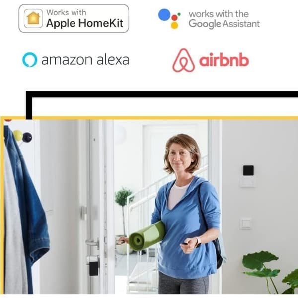 NUKI ansluten dörrsensor - Dörrspårning med Dörrsensor och Nuki App - Vit