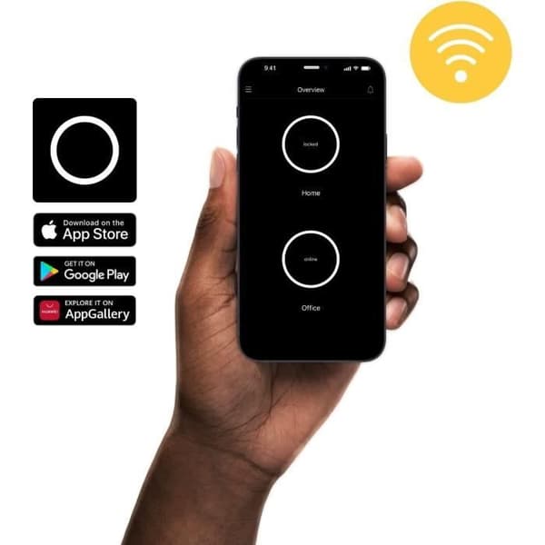 NUKI ansluten dörrsensor - Dörrspårning med Dörrsensor och Nuki App - Vit