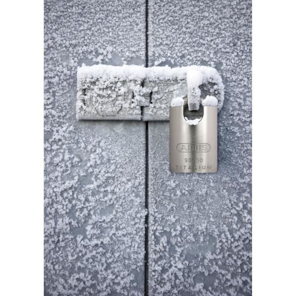 Special hänglås i aluminium - ABUS - 90RK/50 - Skyddad bygel - Utbytbar cylinder - Väderskydd