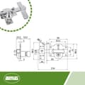 Miniatyrbild 4 av 4: Lås - pipa - cylinder - lås Amig - 23138