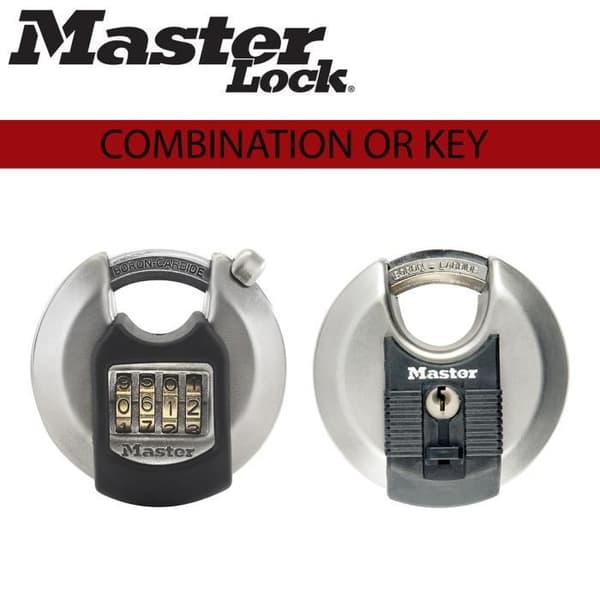Excell Disc Hänglås i rostfritt stål 70mm - Master Lock M40EURDNUM