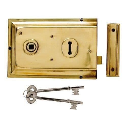 Yale Locks P334 Visi mässingsfälglås 156 x 104 mm Storbritannien Import