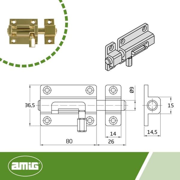 Möbellås - möbellås - möbelmagnet - möbellås - Amig möbelbult - 2857