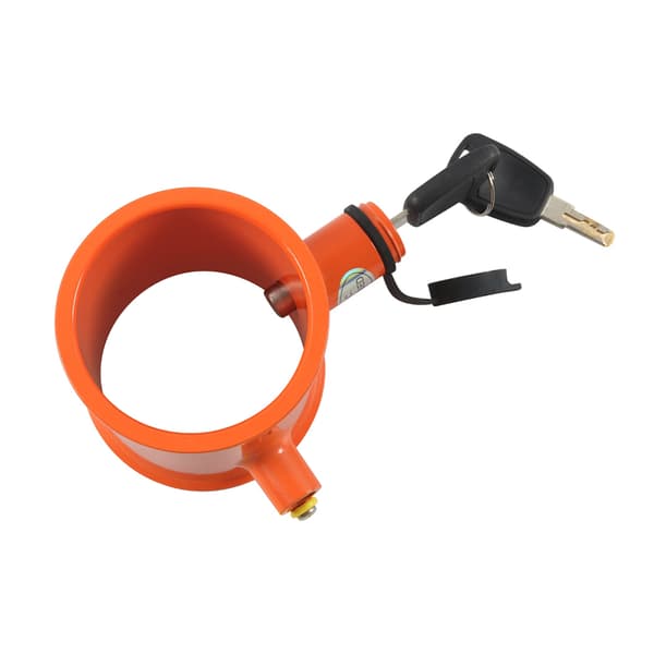 King pin lås 74 mm i aluminiumlegering med säkerhetsdesign - Orange