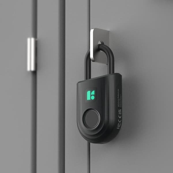 Fingeravtryckshänglås - Hänglås Lite - IGLOOHOME - Svart - Biometriskt - Uppladdningsbart batteri
