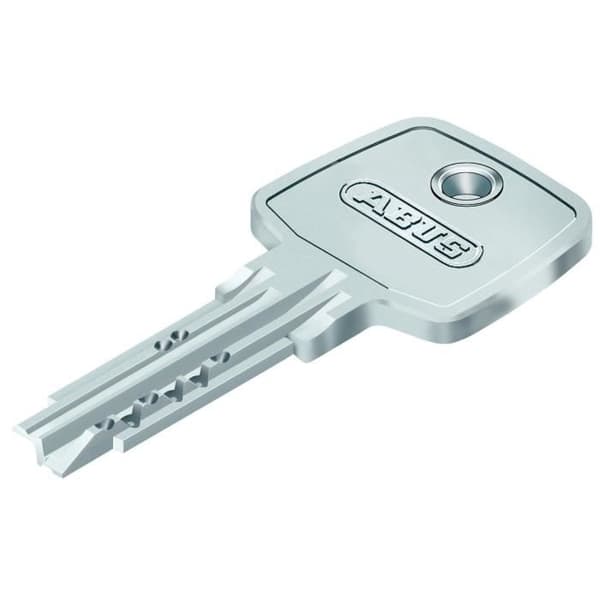 Abus EC-SNP 45/45 urkopplingsbar cylinder för ytterdörrar/lägenhetsingångar, matt nickelpläterad, 45/45 mm - 45009