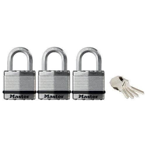 Master Lock M1EURTRI Excell Set med 3 45 mm hänglås med lika nyckel (UK Import)