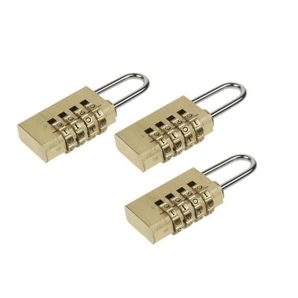 SET MED 3 20MM KOMBINATIONSHÄNGSLÅS