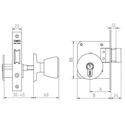 MÄSSING LATCH 1561 mars 60 MCM