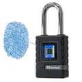 Miniatyrbild 3 av 6: MASTER LOCK Biometrisk hänglås med hög säkerhet [Vattentät] [Fingeravtryck och riktad nödkod] 4901EURDLHCC
