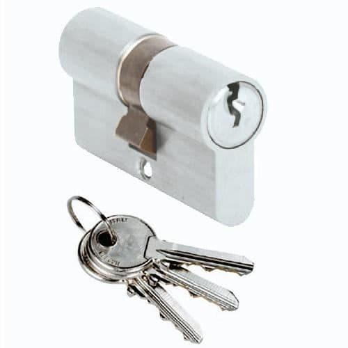 Cylinder Cisa låslina 35x35 nickel Europrofil