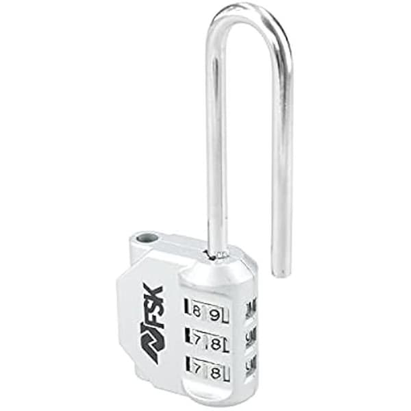 Kombinationshänglås - FERRESTOCK - FSKCAN329SI - 3 siffror - 30 mm - Silverzink