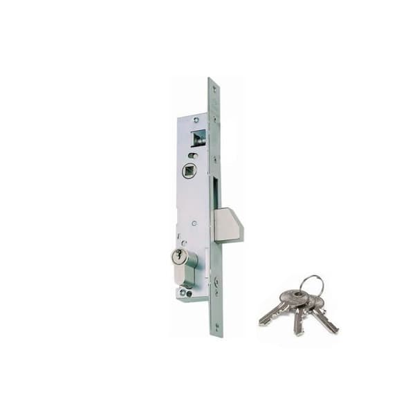 Vertikalt metalllås - GENERISK - S/04040 Handtag+spak - europeisk profil