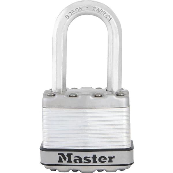 Högsäkerhetshänglås - MASTER LOCK - M1EURDLFCC - Nyckel - Laminerat stål - Exteriör - Shackle M