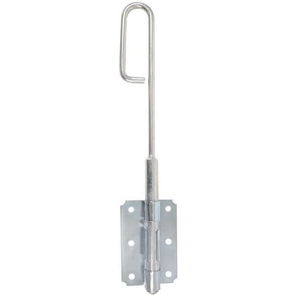 Verrou baionnette AFBAT - 14 l400mm - zingué blanc - Poli - En applique - Zinc - 5 goupilles