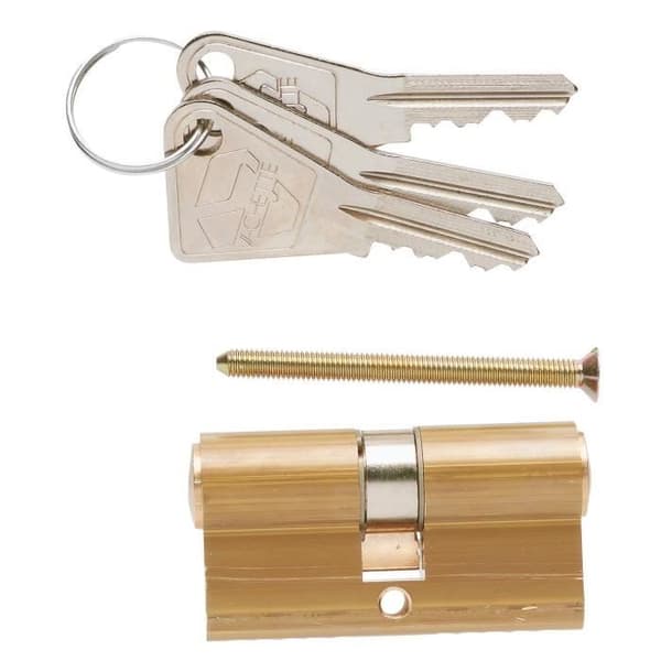 VACHETTE låscylinder - Europeisk - 30x30 mm - 5 pinnar - Monoblock stator i massivt mässing